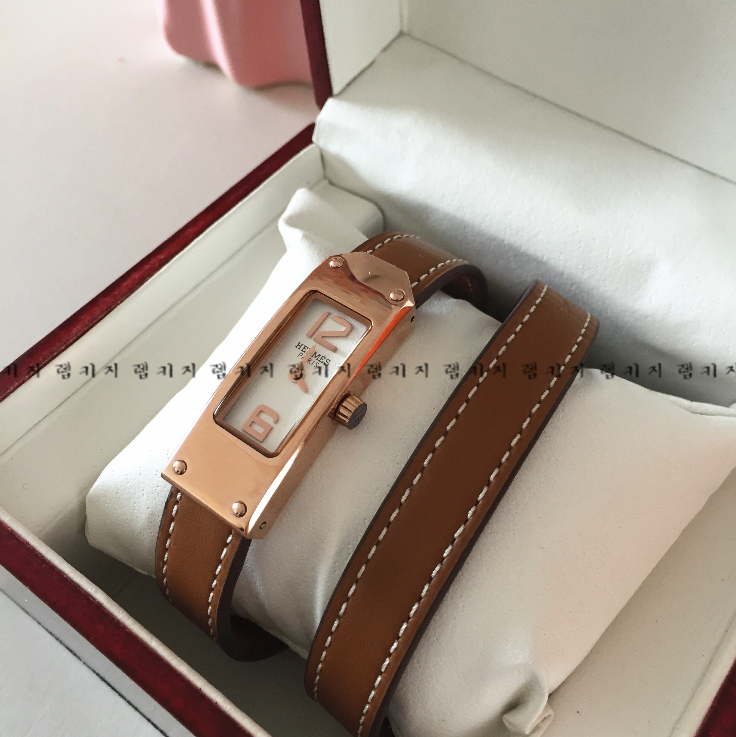 에르메스 켈리 2 투스트랩 가죽시계 여성용